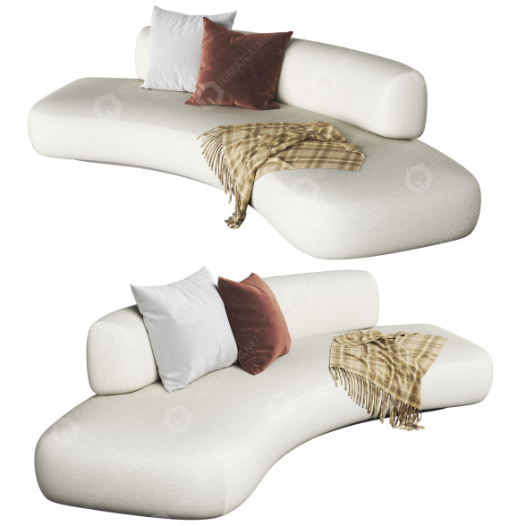 Sofa Morada Bubble 3D model