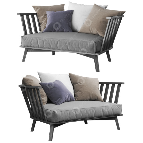 Диван Gervasoni Gray 05 3D модель