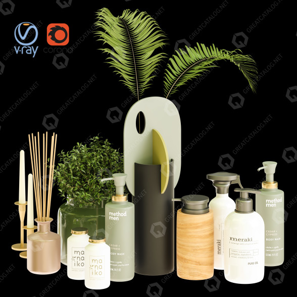 Decoración Bathroom Accessories Vol 13 Modelo 3D