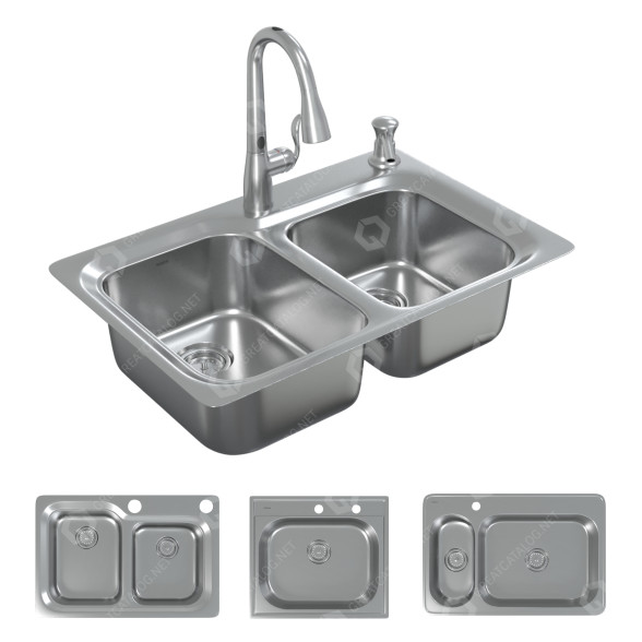 Мийки та змішувачі Moen Series 2000  25 & 33 & Lodi 3D модель