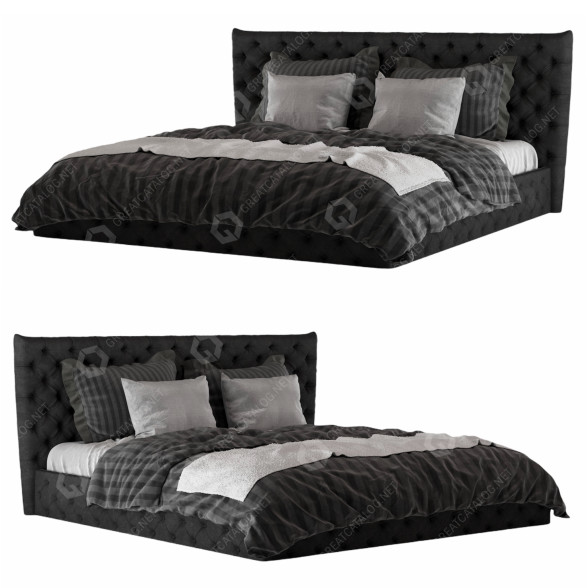 Кровать Giovanni Upholstered by Rosalind Wheeler 3D модель