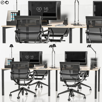 Workspace Office Set 110 3D model