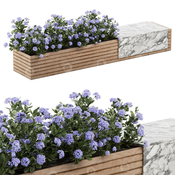 Лава та клумба Urban Set 01 3D модель