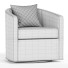 Крісло Lengby Wide Velvet Swivel Barrel - Viktorvfx
