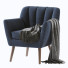 Fauteuil GDF Studio Madelyn Mid Century Modern Fabric Club - SIaArt