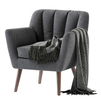 Armchair GDF Studio Madelyn Mid Century Modern Fabric Club