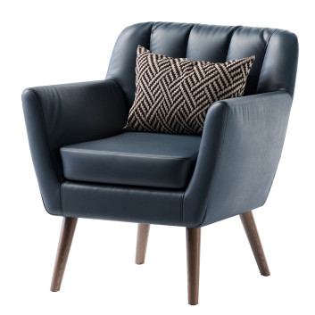 Armchair GDF Studio Madelyn Mid Century Modern Leather Club