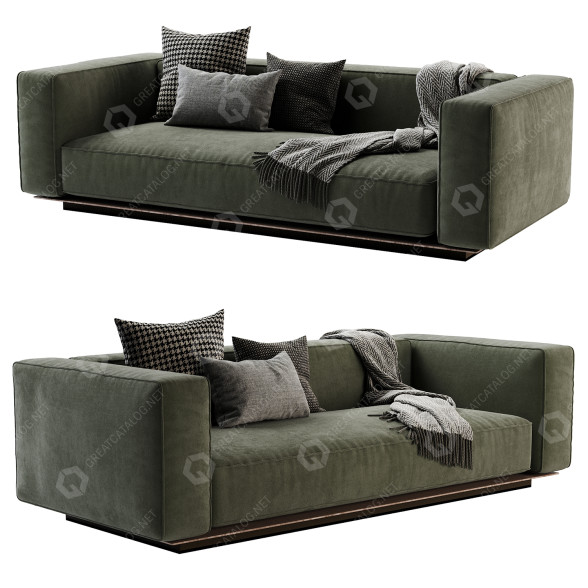 Sofa Flexform Grandemare 2-3 Seater 3D-Modell