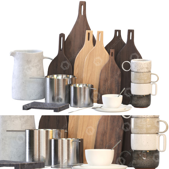 Декор Kitchen Accessories 3D модель