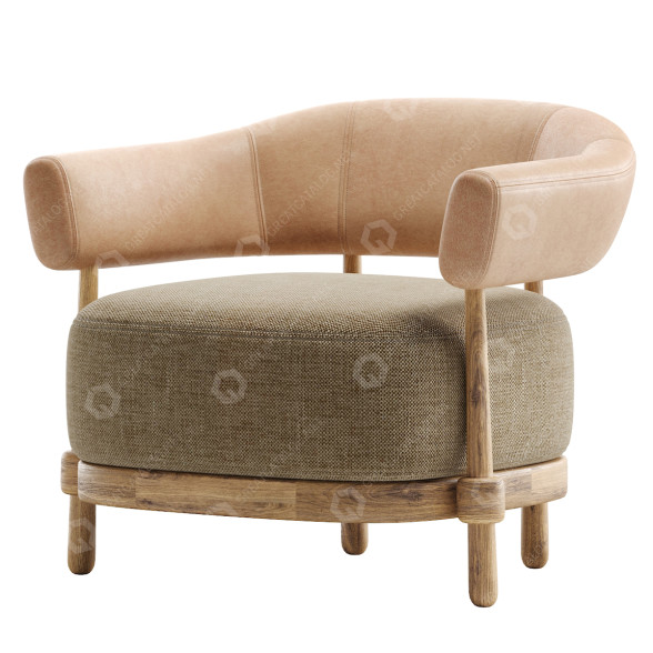 Armchair Kooku Gum 3D model