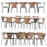 Table and Chairs Manutti Minus & Series 7 - SIaArt