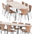 Table and Chairs Manutti Minus & Series 7 - SIaArt