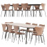 Table and Chairs Manutti Minus & Series 7 - SIaArt