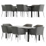 Стол и стулья Expormim Aodt Black, Senso - SIaArt
