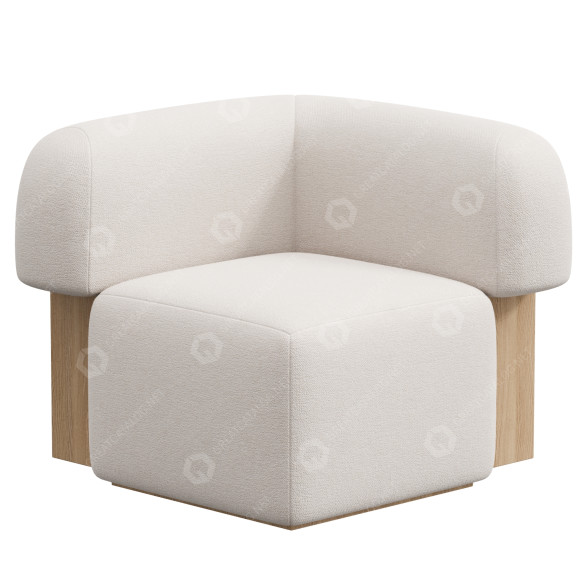 Fotel Secolo Yemeni Corner model 3D