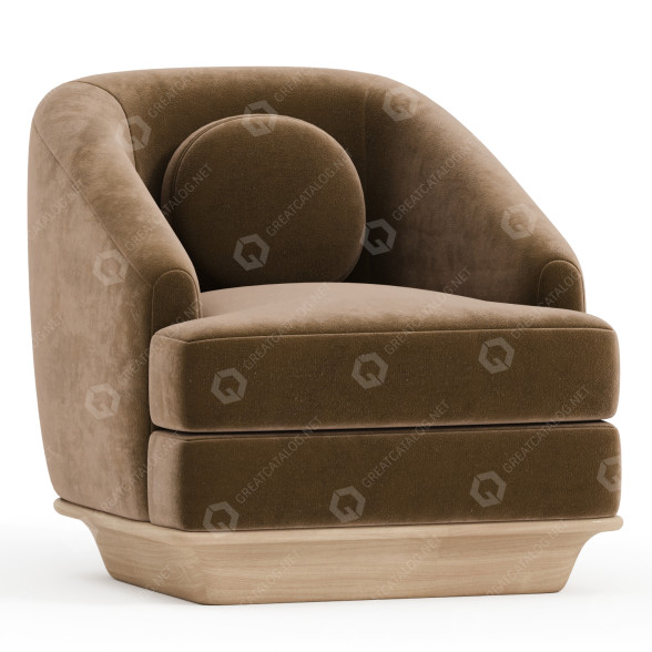 Sessel DeMuro Das Nico Lounge 3D-Modell