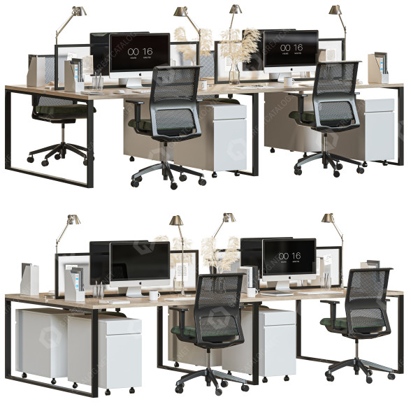 Workspace Office Set 3D model