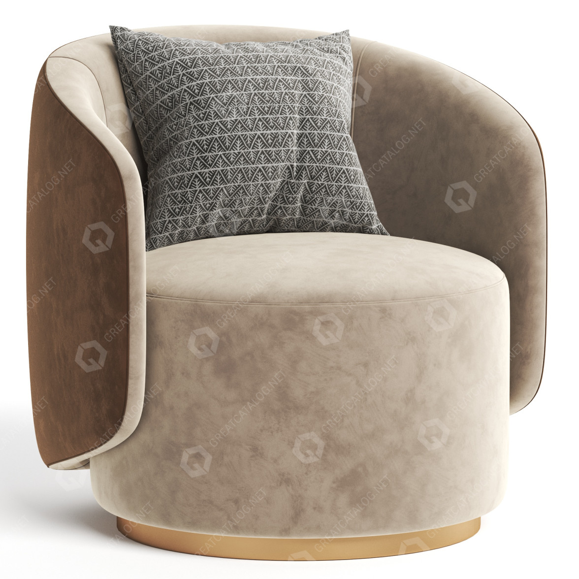 3D model Armchair Fendi Casa Anabella - Main Image