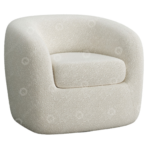 Armchair AllModern Aquila Wide Barrel 3D model