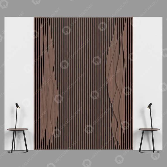 Panneau mural Headboard 040 modèle 3D