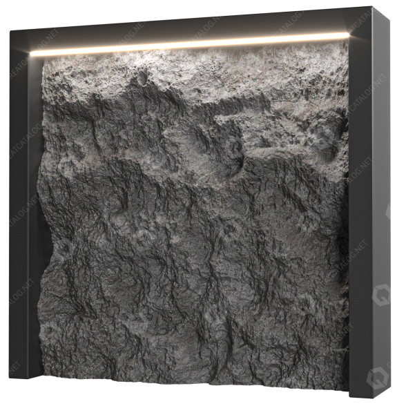 Decoración Dark Stone Wall Modelo 3D