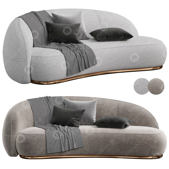 Диван Tacchini Julep Chaise 3D модель