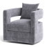 Sillón Joss & Main Wide Velvet Swivel Barrel - Viktorvfx