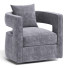 Sillón Joss & Main Wide Velvet Swivel Barrel - Viktorvfx