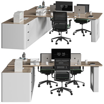 Arbeitsbereich  Office Work Place 3D-Modell