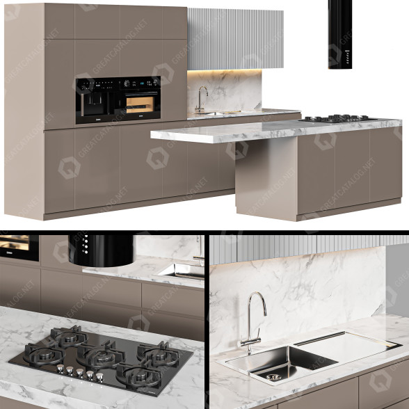 Cuisine Cream modèle 3D