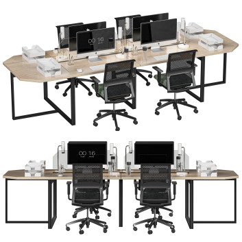 Arbeitsbereich  Hexagon Office Set 3D-Modell