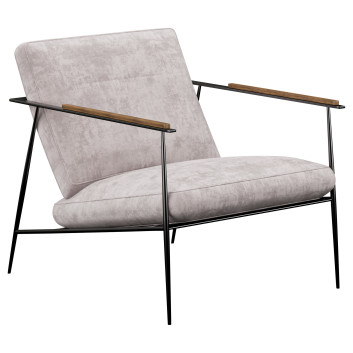 Sessel  Home and Soul Brussels Ivory 3D-Modell
