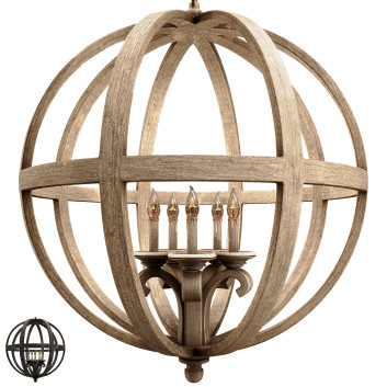 Classic Wooden Globe