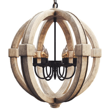 Люстра Shades of Light Distressed Wood Sphere