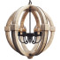 Chandelier Shades of Light Distressed Wood Sphere - mio