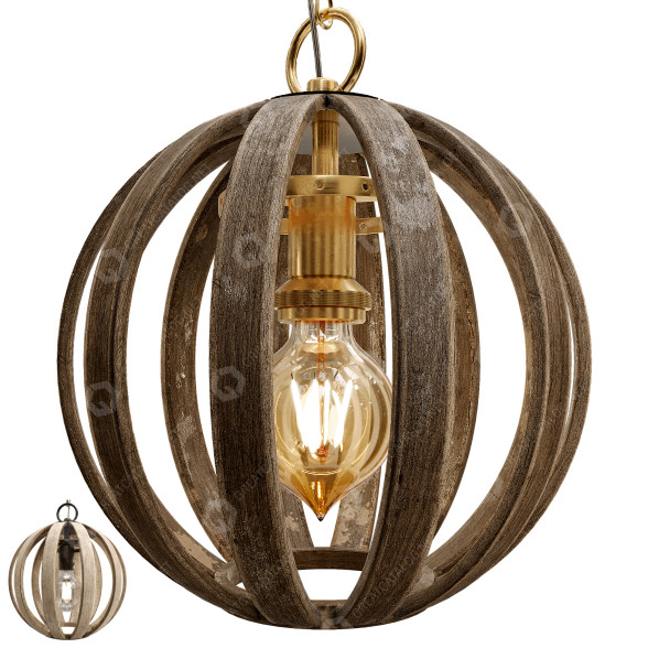 Підвісний світильник Rooney Rustic Hanging Cage 3D модель