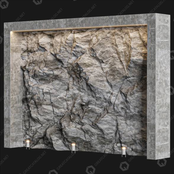 Dekoracje Light Stone model 3D