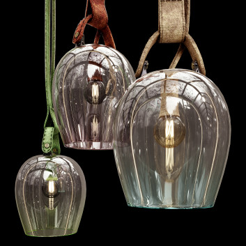 Підвісний світильник Formafantasma Bell Leather 01