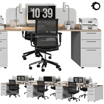 Espacio de trabajo Office Modelo 3D