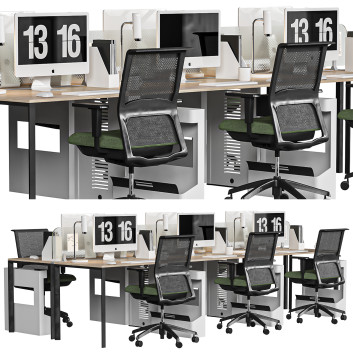 Espacio de trabajo Office Modelo 3D