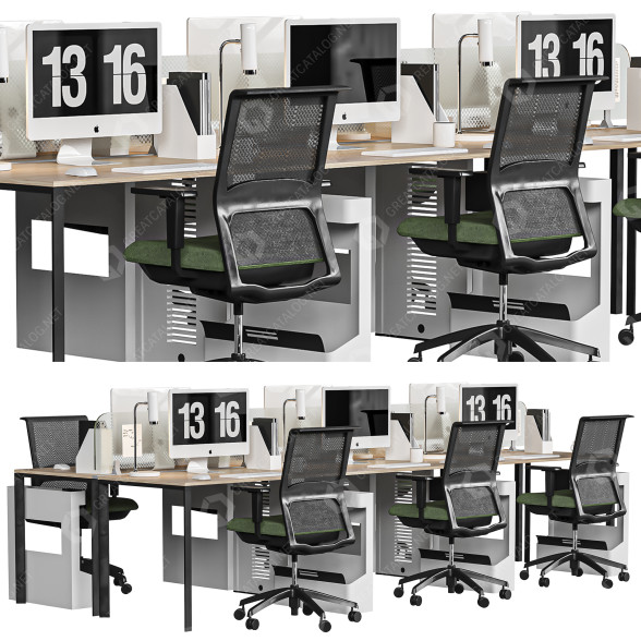 Przestrzeń robocza Office model 3D