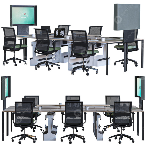 Espacio de trabajo Modern Modelo 3D