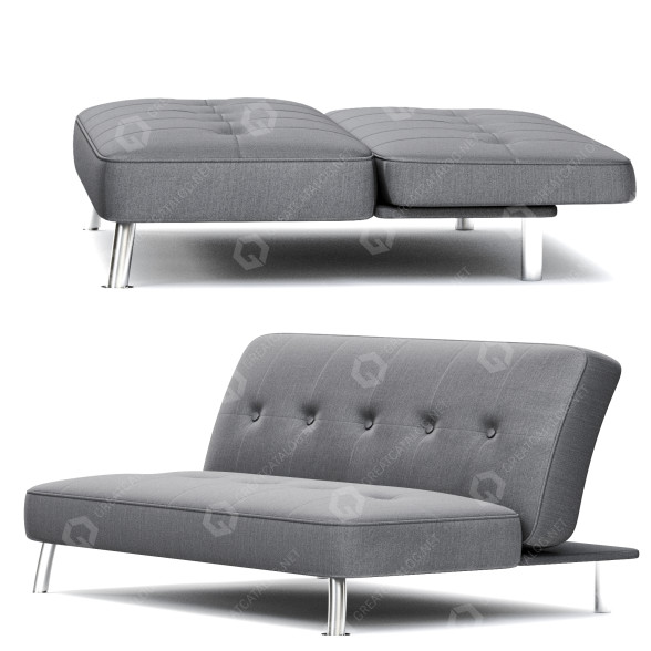 Sofa Armless 3D model