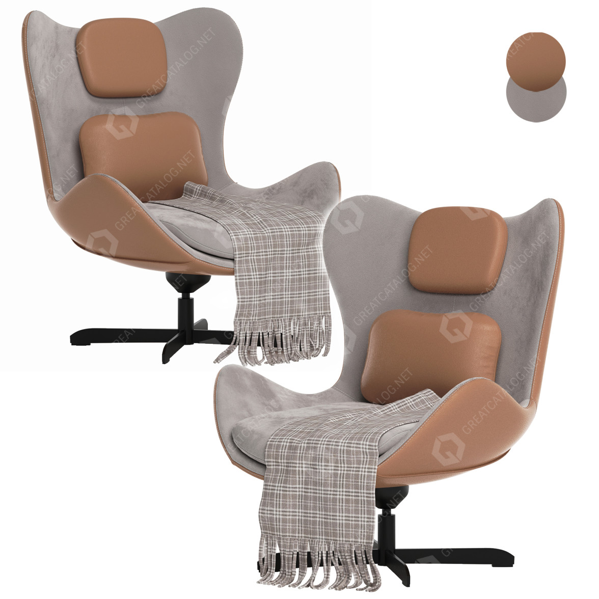 Armchair Calligaris Lazy 3D model GreatCatalog 13505
