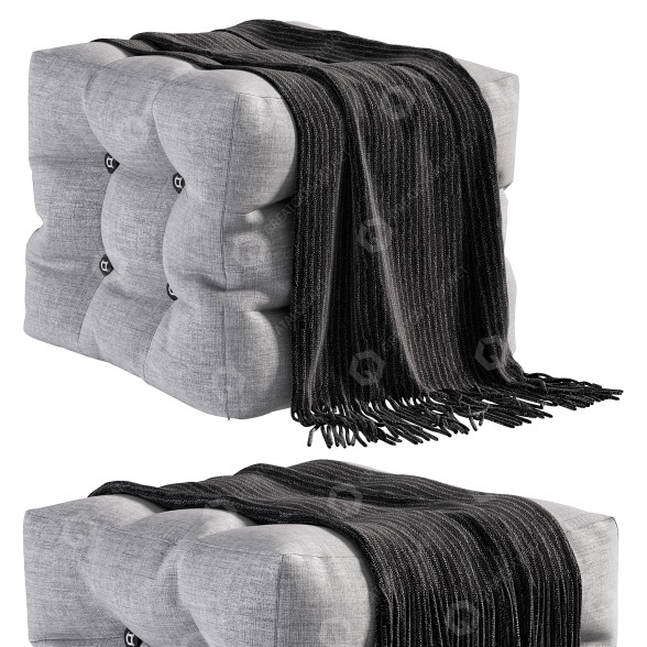 Puf Gray Modelo 3D