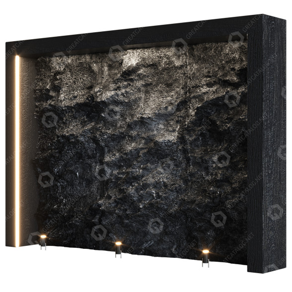 Dekor Stone Wall 9 3D-Modell