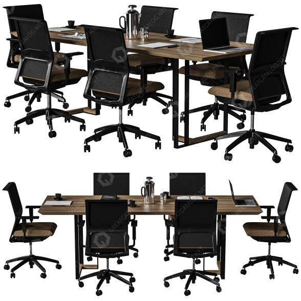 Przestrzeń robocza Conference Table model 3D
