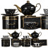 Vaisselle Tea Set Black Gold - 3dartistaskari1370