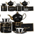Vaisselle Tea Set Black Gold - 3dartistaskari1370