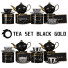 Vaisselle Tea Set Black Gold - 3dartistaskari1370
